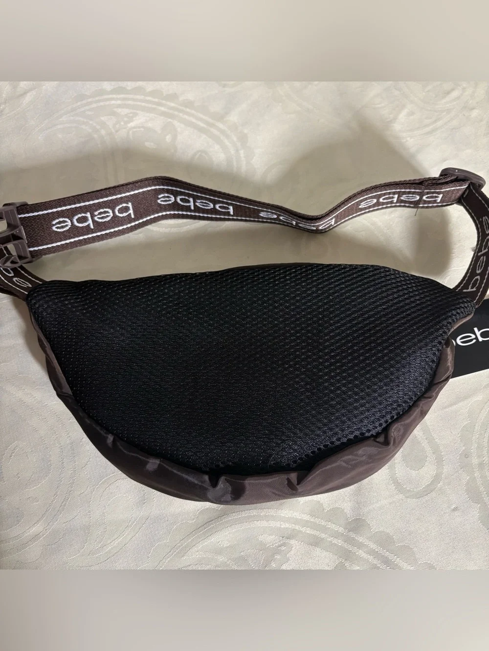 Chocolate brown Bebe waist bag/fanny pack sport bag